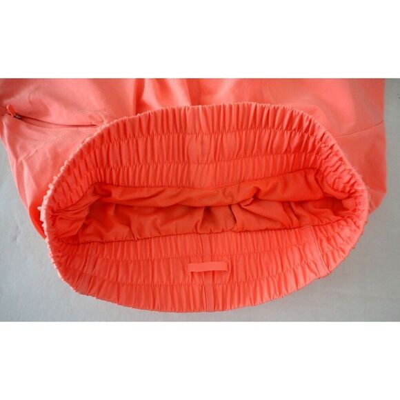 Athleta 988238052 Women's Sz 2XS Coral/Orange High Rise Mesh Racer Run 3” Shorts - Picture 3 of 11